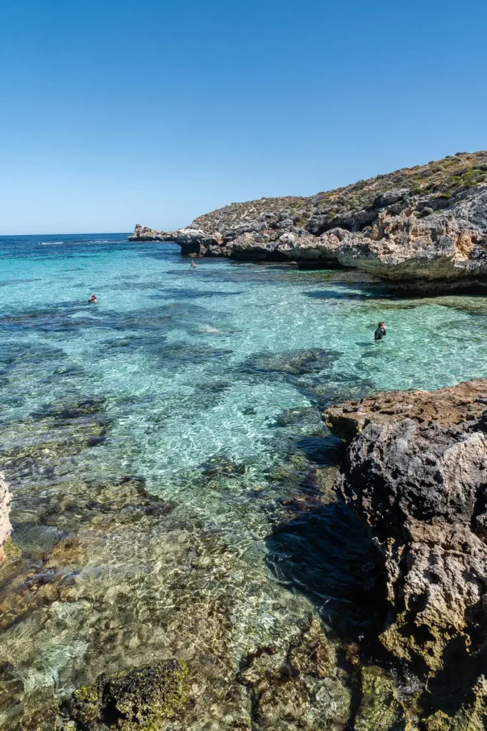 Little Salmon Bay and turquoise waters at Rottnest Island